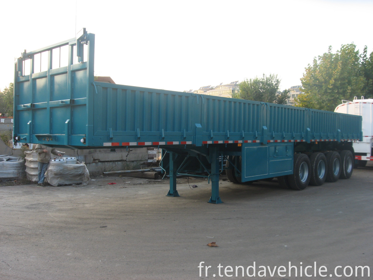 4 Axles Sidewall Semi Trailer